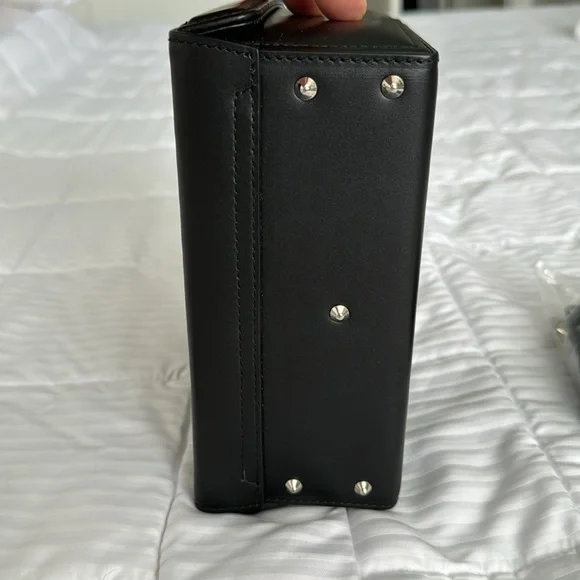 MARK CROSS Grace bag black smooth leather with grommets. Most wanted MC bag! - Picture 5 of 7